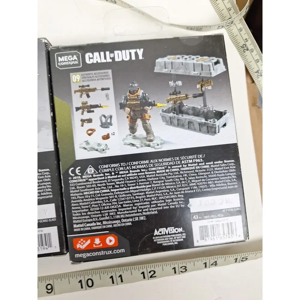 Mega Construx Call Of Duty 3 Pack Action Figure Set New, GCN92, FVF99,FWP33
